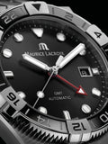 Buy Shop Maurice Lacroix Aikon Venturer Black Dial Silver Steel Strap Watch for Men - AI6058-SS002-330-1 USA Online