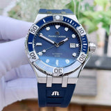 Buy Shop Maurice Lacroix Aikon Venturer Blue Dial Blue Rubber Strap Watch for Men - AI6058-SS001-430-1 USA Online
