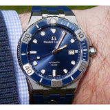 Buy Shop Maurice Lacroix Aikon Venturer Blue Dial Blue Rubber Strap Watch for Men - AI6058-SS001-430-1 USA Online
