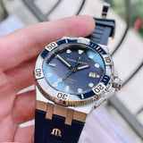 Buy Shop Maurice Lacroix Aikon Venturer Blue Dial Blue Rubber Strap Watch for Men - AI6058-SS001-430-1 USA Online