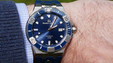 Buy Shop Maurice Lacroix Aikon Venturer Blue Dial Blue Rubber Strap Watch for Men - AI6058-SS001-430-1 USA Online