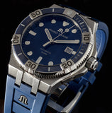 Buy Shop Maurice Lacroix Aikon Venturer Blue Dial Blue Rubber Strap Watch for Men - AI6058-SS001-430-1 USA Online
