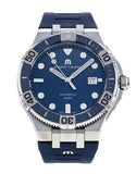 Buy Shop Maurice Lacroix Aikon Venturer Blue Dial Blue Rubber Strap Watch for Men - AI6058-SS001-430-1 USA Online