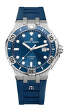 Buy Shop Maurice Lacroix Aikon Venturer Blue Dial Blue Rubber Strap Watch for Men - AI6058-SS001-430-1 USA Online