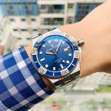 Buy Shop Maurice Lacroix Aikon Venturer Blue Dial Silver Steel Strap Watch for Men - AI6058-SS002-430-1 USA Online