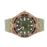 Buy Shop Maurice Lacroix Aikon Venturer Bronze Dial Green Rubber Strap Watch For Men - AI6058-BRZ01-630-1 USA Online