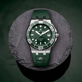 Buy Shop Maurice Lacroix Aikon Venturer Green Dial Green Rubber Strap Watch for Men - AI6057-SSL50-630-5 USA Online