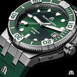 Buy Shop Maurice Lacroix Aikon Venturer Green Dial Green Rubber Strap Watch for Men - AI6057-SSL50-630-5 USA Online