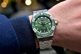 Buy Shop Maurice Lacroix Aikon Venturer Green Dial Silver Steel Strap Watch for Men - AI6057-SSL52-630-1 USA Online