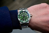 Buy Shop Maurice Lacroix Aikon Venturer Green Dial Silver Steel Strap Watch for Men - AI6057-SSL52-630-1 USA Online