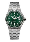 Buy Shop Maurice Lacroix Aikon Venturer Green Dial Silver Steel Strap Watch for Men - AI6057-SSL52-630-1 USA Online