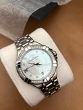 Buy Shop Maurice Lacroix Aikon White Mother of Pearl Dial Silver Steel Strap Watch for Women - A11006-SD502-170-1 USA Online