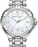 Buy Shop Maurice Lacroix Aikon White Mother of Pearl Dial Silver Steel Strap Watch for Women - A11006-SD502-170-1 USA Online
