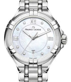 Buy Shop Maurice Lacroix Aikon White Mother of Pearl Dial Silver Steel Strap Watch for Women - AI1004-SS002-170-1 USA Online