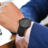 Buy Shop Maurice Lacroix Automatic Date Black Dial Black Leather Strap Watch For Men - AI6008-PVB01-330-1 USA Online