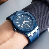 Buy Shop Maurice Lacroix Automatic PVD Limited Edition Blue Dial Blue Silicon Strap Watch For Men - AI6007-PVC00-430-4 USA Online