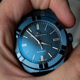 Buy Shop Maurice Lacroix Automatic PVD Limited Edition Blue Dial Blue Silicon Strap Watch For Men - AI6007-PVC00-430-4 USA Online