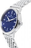 Buy Shop Maurice Lacroix Eliros Diamonds Blue Dial Silver Steel Strap Watch For Women - EL1094-SS002-450-1 USA Online