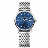 Buy Shop Maurice Lacroix Eliros Diamonds Blue Dial Silver Steel Strap Watch For Women - EL1094-SS002-450-1 USA Online