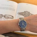 Buy Shop Maurice Lacroix Eliros Sunbrushed Blue Dial Silver Steel Strap Watch for Women - EL1094-SS002-130-1 USA Online