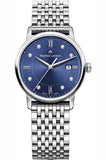 Buy Shop Maurice Lacroix Eliros Sunbrushed Blue Dial Silver Steel Strap Watch for Women - EL1094-SS002-130-1 USA Online