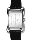 Buy Shop Maurice Lacroix Fiaba Black Dial with Diamonds Black Leather Strap Watch for Women - DV5012-SD531-350 USA Online