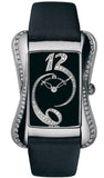 Buy Shop Maurice Lacroix Fiaba Black Dial with Diamonds Black Leather Strap Watch for Women - DV5012-SD531-350 USA Online