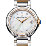Buy Shop Maurice Lacroix Fiaba Date Diamonds White Mother of Pearl Dial Two Tone Steel Strap Watch for Women - FA1007-PVP23-170-1 USA Online