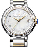 Buy Shop Maurice Lacroix Fiaba Date Diamonds White Mother of Pearl Dial Two Tone Steel Strap Watch for Women - FA1007-PVP23-170-1 USA Online