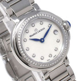 Buy Shop Maurice Lacroix Fiaba Diamonds Mother of Pearl Dial Silver Steel Strap Watch for Women - FA1004-SD502-170-1 USA Online