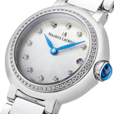 Buy Shop Maurice Lacroix Fiaba Diamonds Mother of Pearl Dial Silver Steel Strap Watch for Women - FA1004-SD502-170-1 USA Online
