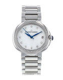 Buy Shop Maurice Lacroix Fiaba Diamonds Mother of Pearl Dial Silver Steel Strap Watch for Women - FA1004-SD502-170-1 USA Online