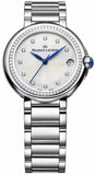 Buy Shop Maurice Lacroix Fiaba Diamonds Mother of Pearl Dial Silver Steel Strap Watch for Women - FA1004-SD502-170-1 USA Online