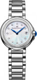 Buy Shop Maurice Lacroix Fiaba Diamonds Mother of Pearl Dial Silver Steel Strap Watch for Women - FA1004-SD502-170-1 USA Online