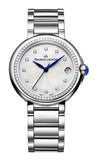 Buy Shop Maurice Lacroix Fiaba Diamonds Mother of Pearl Dial Silver Steel Strap Watch for Women - FA1004-SD502-170-1 USA Online