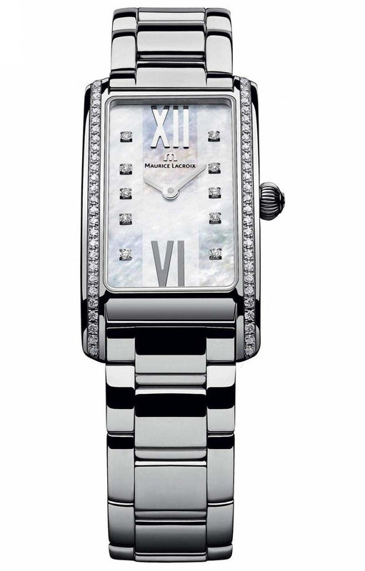 Buy Shop Maurice Lacroix Fiaba Diamonds White Dial Silver Steel Strap Watch for for Women - FA2164-SD532-170 USA Online