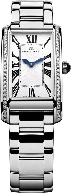 Buy Shop Maurice Lacroix Fiaba Diamonds White Dial Silver Steel Strap Watch for Women - FA2164-SD532-118 USA Online