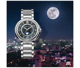 Buy Shop Maurice Lacroix Fiaba Moonphase Blue Dial Silver Steel Strap Watch for Women - FA1084-SS002-420-1 USA Online