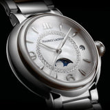 Buy Shop Maurice Lacroix Fiaba Moonphase White Mother of Pearl Dial Silver Steel Strap Watch for Women - FA1084-SS002-170-1 USA Online