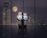 Buy Shop Maurice Lacroix Fiaba Moonphase White Mother of Pearl Dial Silver Steel Strap Watch for Women - FA1084-SS002-170-1 USA Online