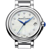 Buy Shop Maurice Lacroix Fiaba Mother of Pearl Dial Silver Steel Strap Watch for Women - FA1004-SS002-170-1 USA Online