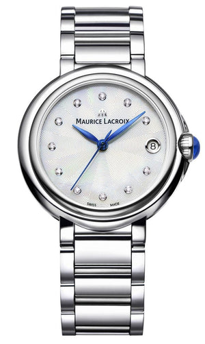Buy Shop Maurice Lacroix Fiaba Mother of Pearl Dial Silver Steel Strap Watch for Women - FA1004-SS002-170-1 USA Online