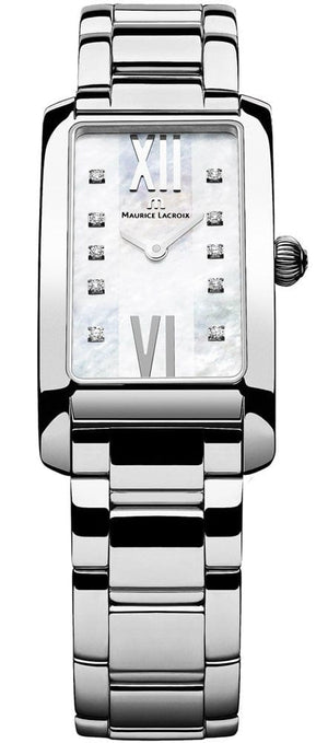 Buy Shop Maurice Lacroix Fiaba Mother of Pearl Dial Silver Steel Strap Watch for Women - FA2164-SS002-170 USA Online