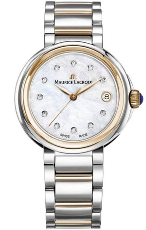 Buy Shop Maurice Lacroix Fiaba Mother of Pearl Dial Two Tone Steel Strap Watch for Women - FA1007-PVP13-170-1 USA Online