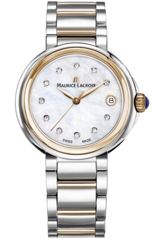 Buy Shop Maurice Lacroix Fiaba Mother of Pearl Dial Two Tone Steel Strap Watch for Women - FA1007-PVP13-170-1 USA Online