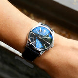 Buy Shop Maurice Lacroix Pontos Date Automatic Black Dial Black Leather Strap Watch For Men - PT6148-SS001-330 USA Online