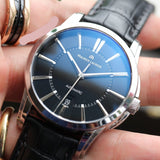 Buy Shop Maurice Lacroix Pontos Date Automatic Black Dial Black Leather Strap Watch For Men - PT6148-SS001-330 USA Online