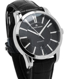 Buy Shop Maurice Lacroix Pontos Date Automatic Black Dial Black Leather Strap Watch For Men - PT6148-SS001-330 USA Online
