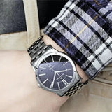 Buy Shop Maurice Lacroix Pontos Date Automatic Black Dial Silver Steel Strap Watch For Men - PT6148-SS002-330 USA Online