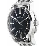 Buy Shop Maurice Lacroix Pontos Date Automatic Black Dial Silver Steel Strap Watch For Men - PT6148-SS002-330 USA Online